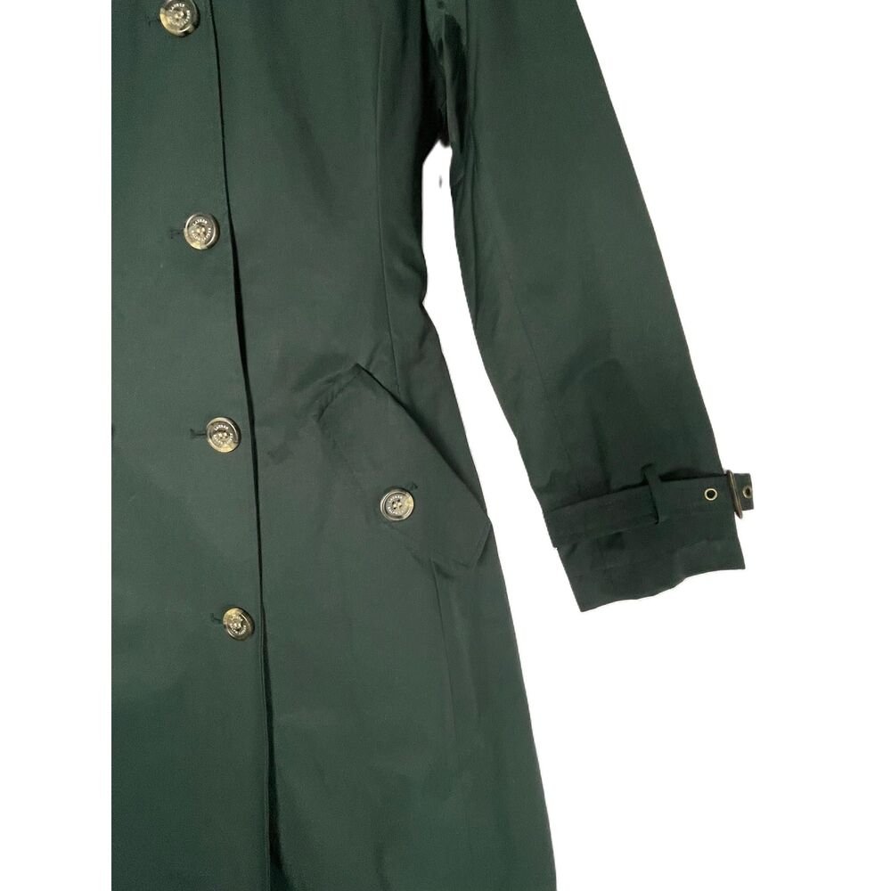 Ralph Lauren Women's Maxi Trench Long Sleeve Button Up Kelly Green Coat NWT Sm. - Picture 4 of 10